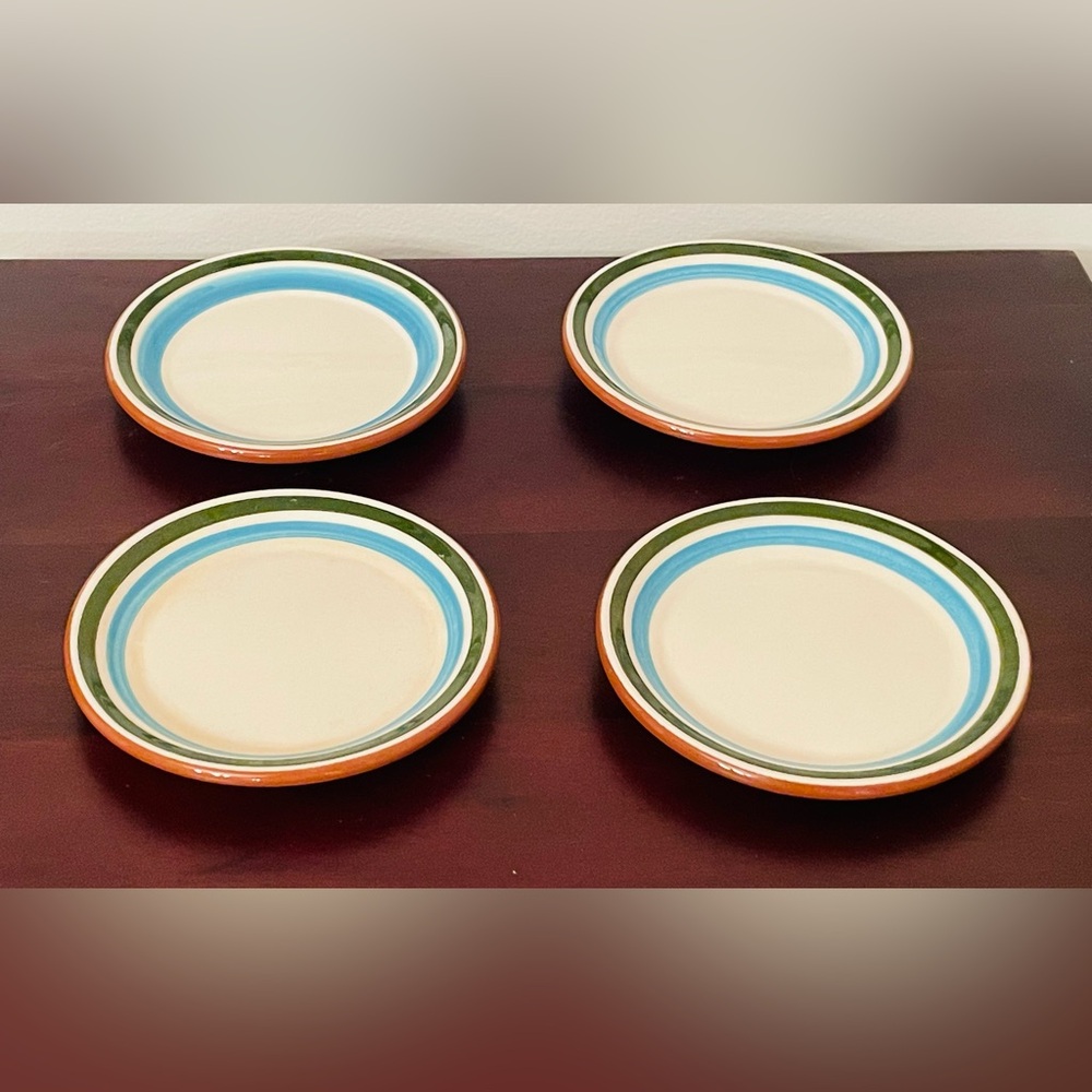 Retro Stangl Pottery Ceramic Hand Painted Floral 5”Coasters: Set of 9 - Picture 15 of 16
